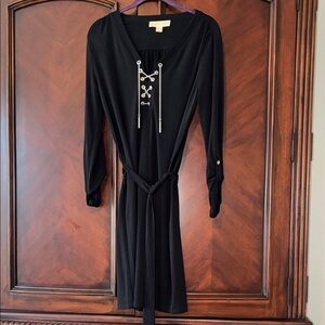 Michael Kors Black Belted Dress - Size S